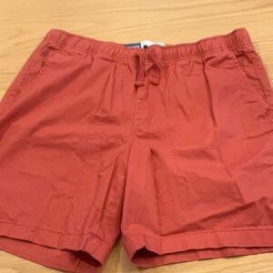 Old Navy Burnt Red Athletic Shorts with Elastic Waistband